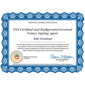 NSA Certificate